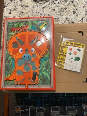 Triceratops Dissection Toy with Tweezers - Interactive Buzzer Game